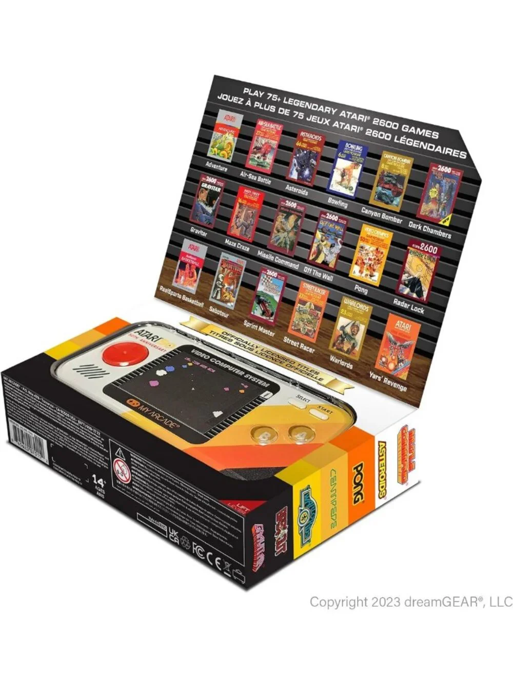 Portable Retro Gaming Console with 100 Preloaded Games & 2.8